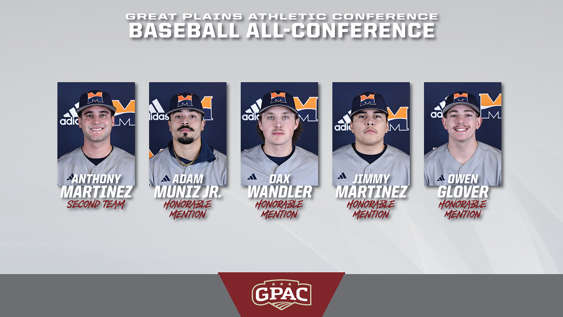Five Warriors Recognized with GPAC Postseason Honors
