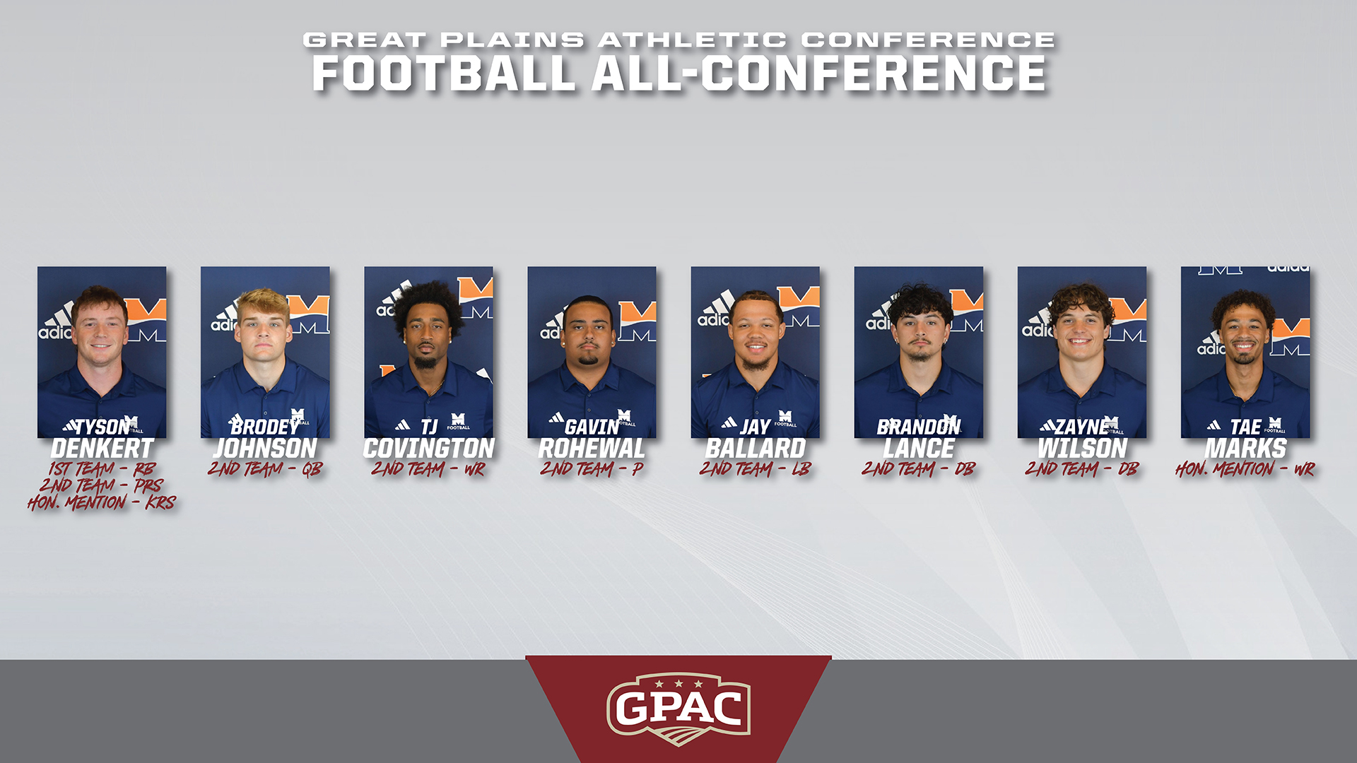 Warriors Place Eight on All-GPAC Teams